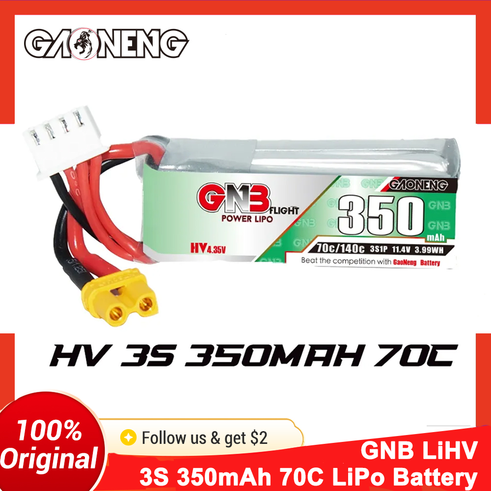 Fpv Drone Goggles - Gaoneng GNB 350mAh 3S 70C LiPo